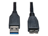 Tripp Lite USB-A auf Micro-USB-B Kabel – USB 3.2 Gen 1 (5 Gbit/s) – 0,91 m – Schwarz
