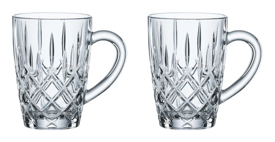 Nachtmann Kaffeetasse – 2er Set, 347 ml, Ø 11,9 cm, H 11,5 cm, Glas, Transparent, spülmaschinenfest