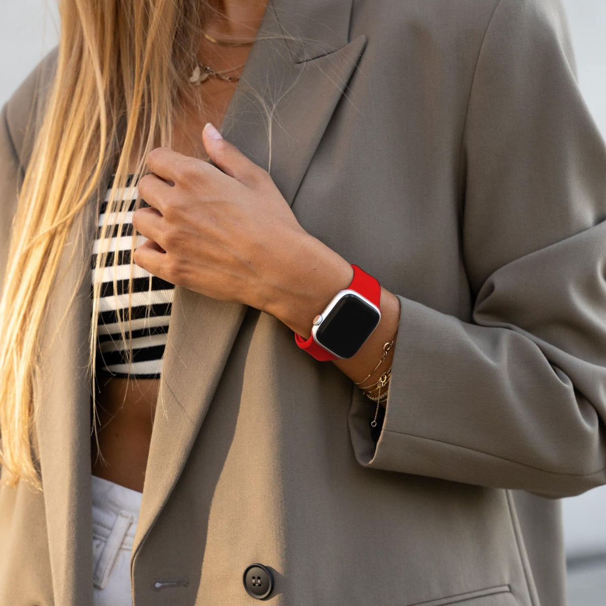 Vonmählen Classic Band 2 – Silikon, Firecracker, für Apple Watch 38/40/41 mm