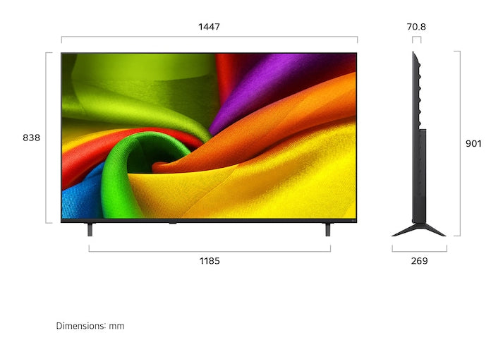 LG 65NU850B6LA – 65" Fernseher – 4K UHD – LCD – webOS – 60 Hz – HDR10, HLG