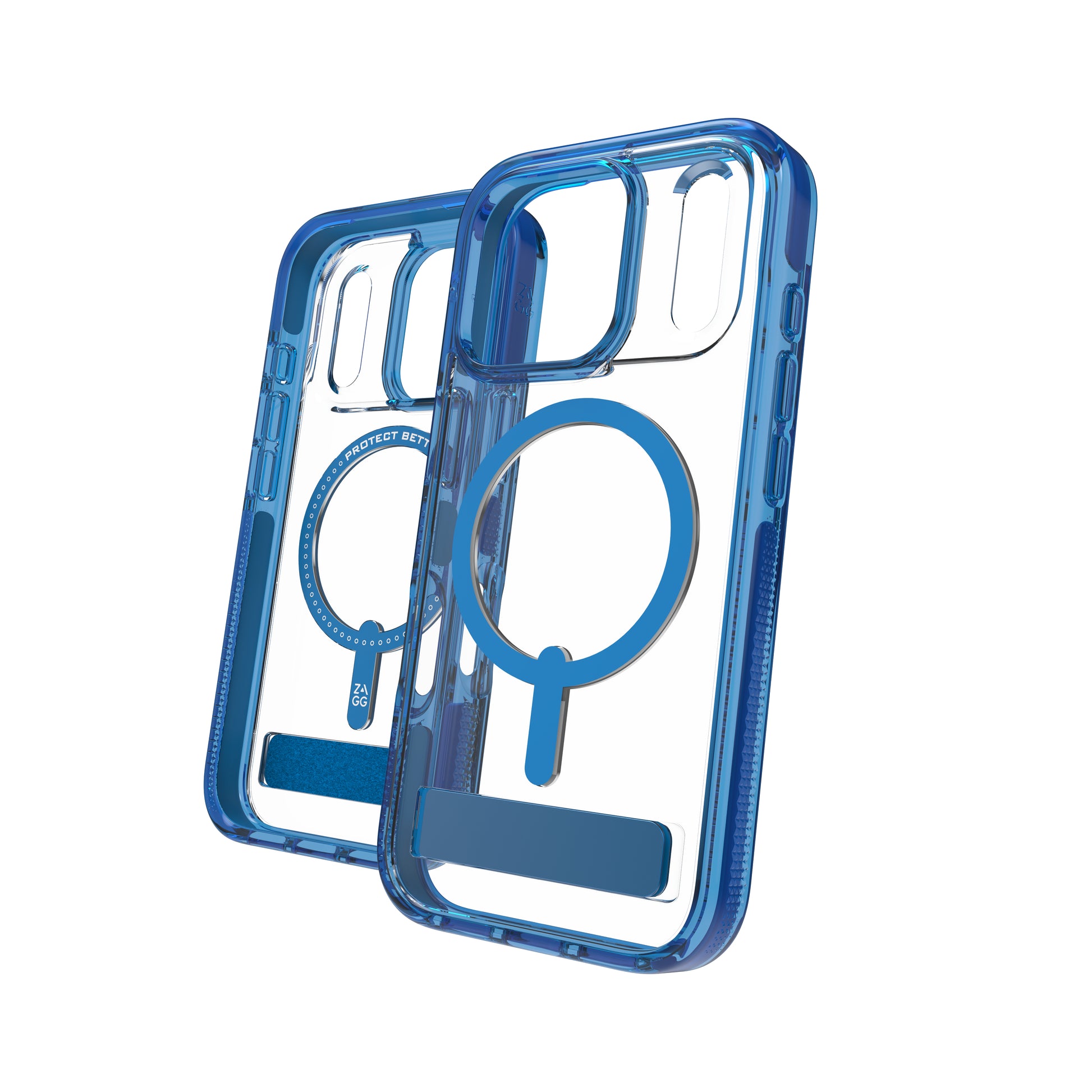 ZAGG Santa Cruz Snap Backcover – für Apple iPhone 17 Pro – Graphen, Blau/Transparent, bis 4 m sturzsicher