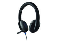Logitech H540 – Duo Headset – USB‑A, Mikrofon mit Rauschunterdrückung – Schwarz, für Windows/Mac/Chrome