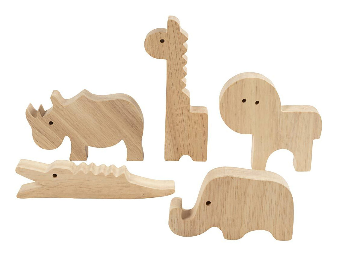 Creativ Company Holzfigur, Set à 10, 2 × 3 cm