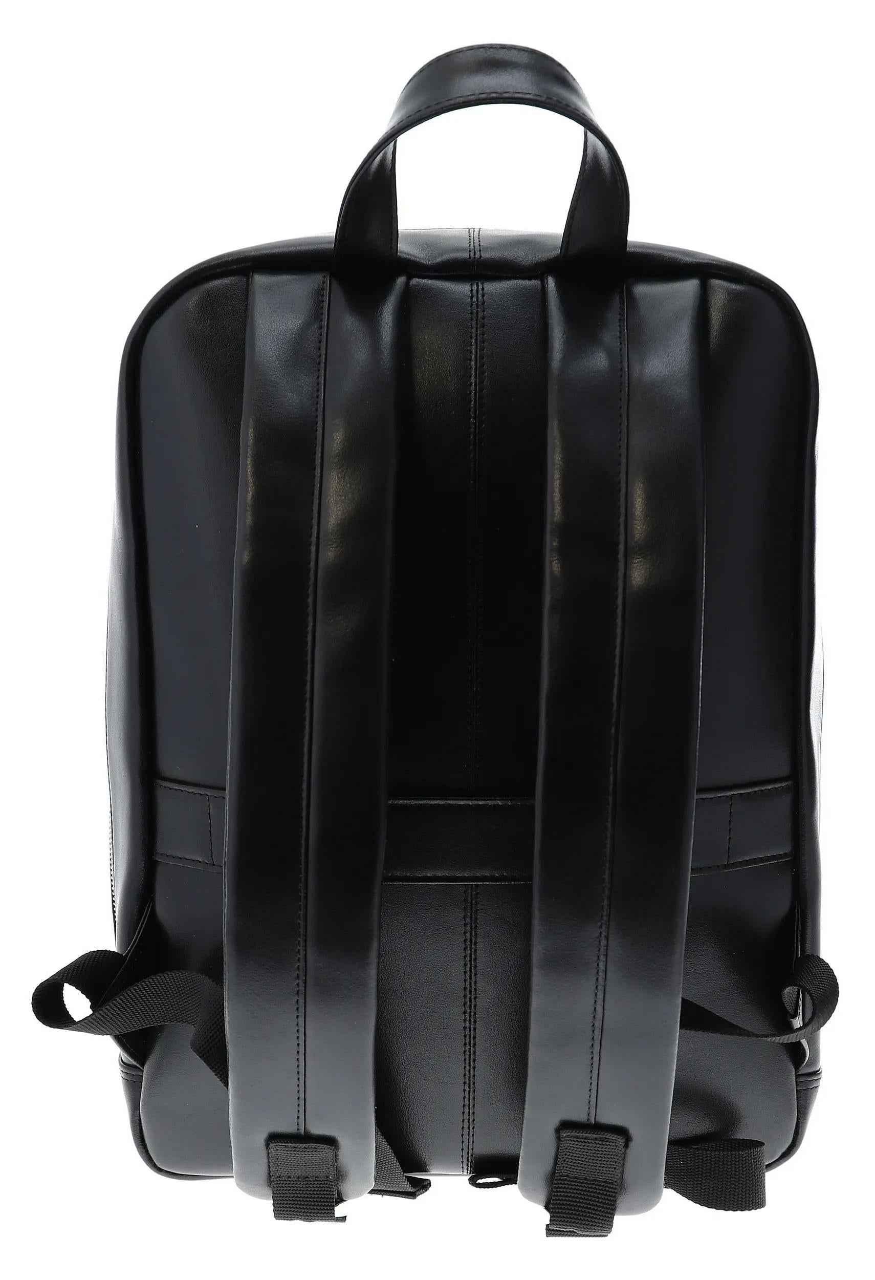 Exacompta Notebook-Rucksack bis 15,6" – Leder, wasserabweisend – Schwarz