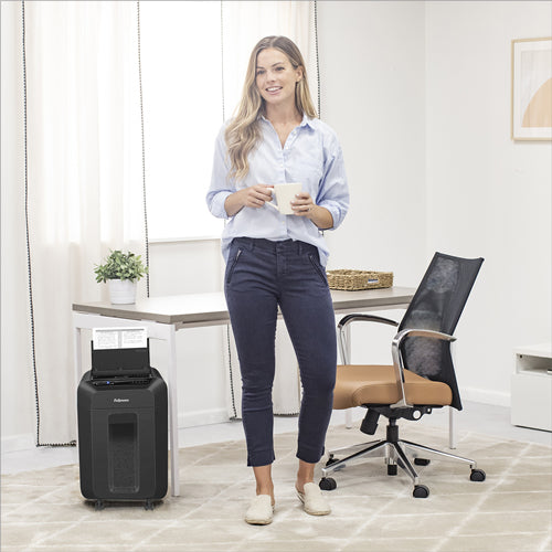 Fellowes AutoMax 90M – Aktenvernichter, DIN P-4, Partikelschnitt 4 × 12 mm, 90 Blatt, 17 l