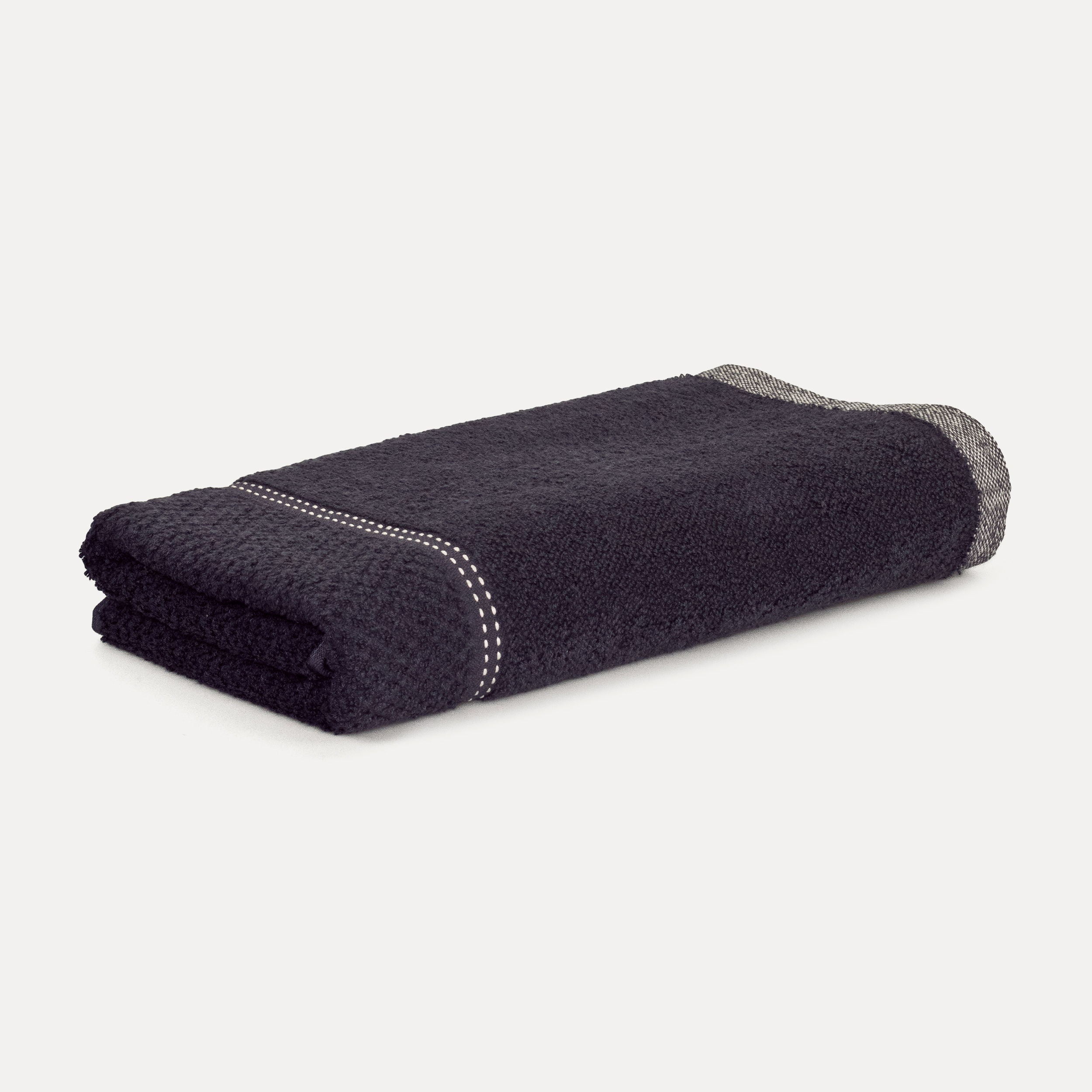 Möve Duschtuch New Heritage P&S – 67×140 cm, Baumwolle, 520 g/m², Dunkelgrau