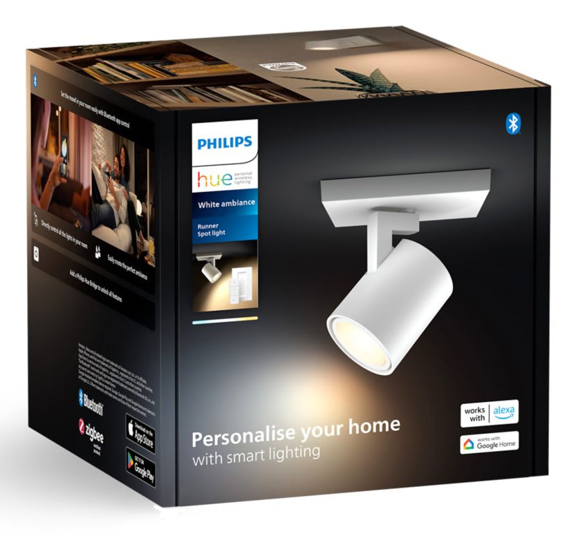 Philips Hue Einbaustrahler LED – Zigbee, dimmbar – 2’200–6’500 K