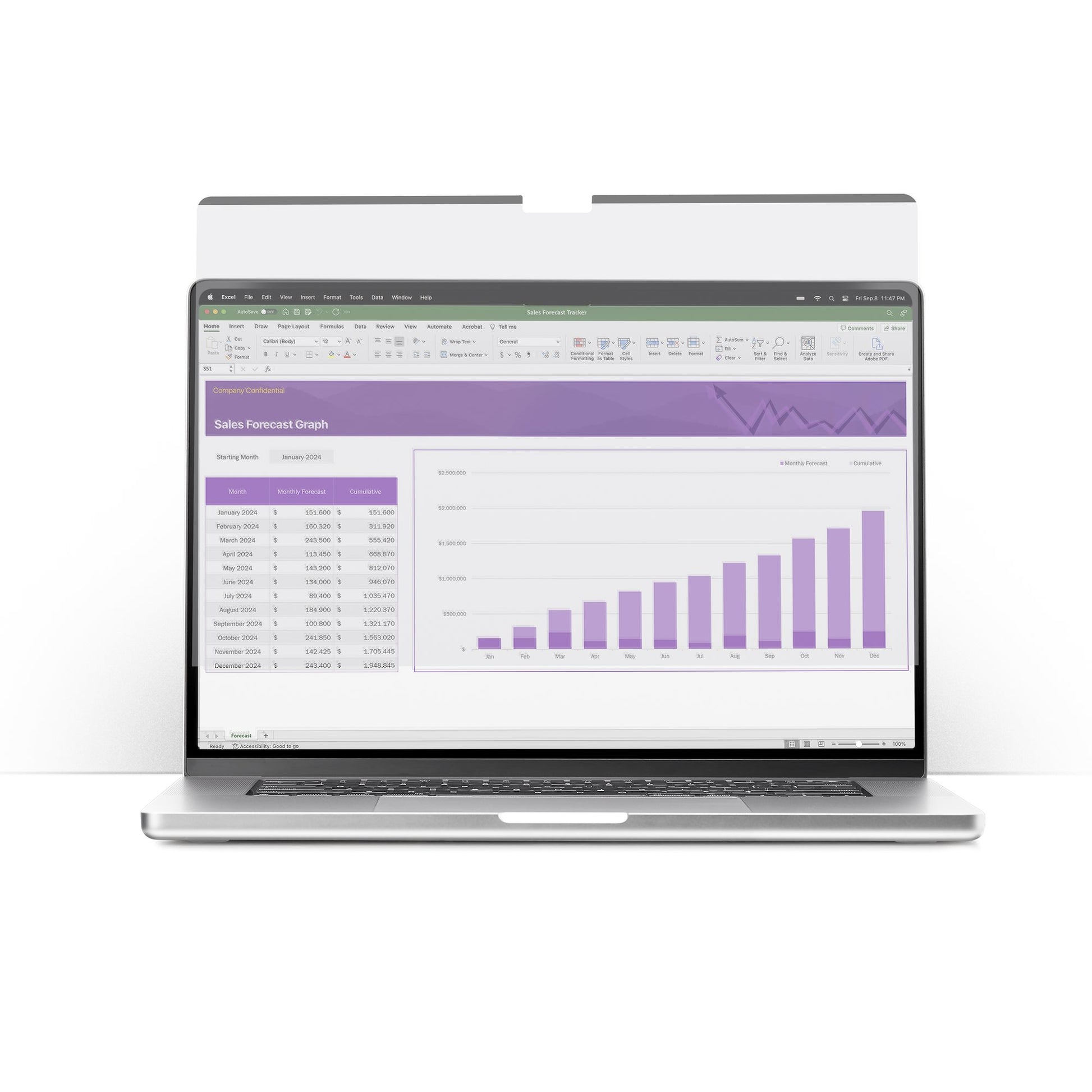 StarTech.com Displayschutz für Apple MacBook 15"