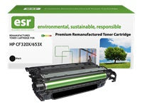 esr CF320X (653X) Schwarzer Toner – Kompatibel XL – 21'000 Seiten – für HP
