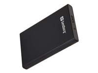 Sandberg HDD/SSD-Gehäuse SATA zu USB – 2,5", USB 3.2 Gen 1 (5 Gbit/s), Micro-USB B, 0,5 m – Schwarz