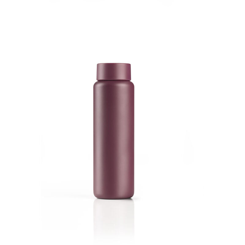Zone Denmark Singles Isolierflasche 650 ml – Doppelwandig 12 h Heiss, Edelstahl, Dunkelrot
