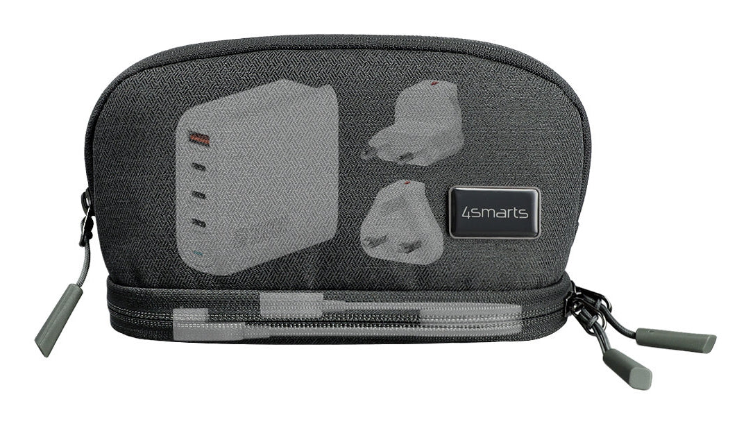 4smarts Hülle Smart Tech-Pouch – grau, Polyester