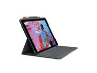 Logitech Slim Folio – Tastatur, CH-Layout (DE-CH), Grau – für iPad (10. Generation)