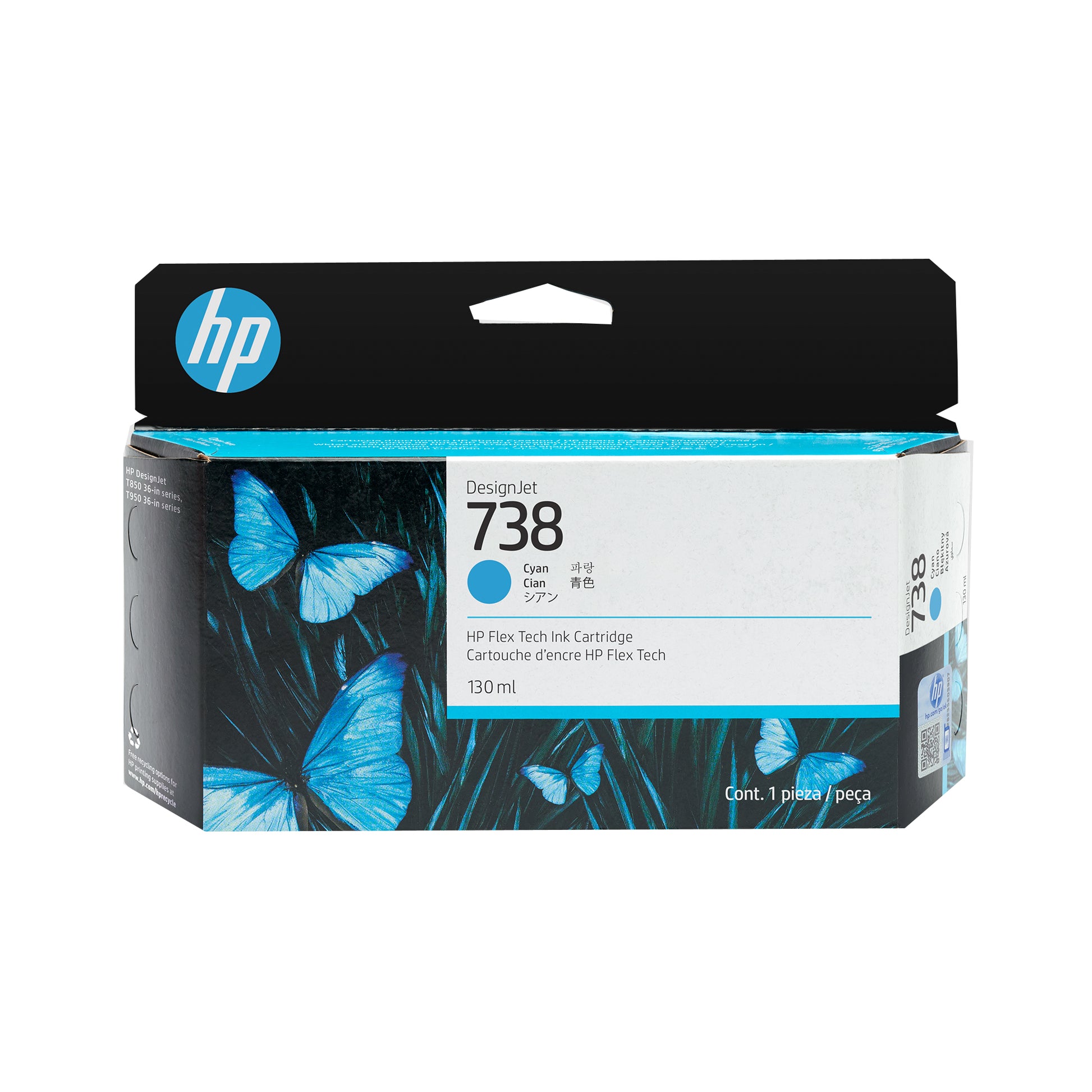 HP Tintenpatrone 498N5A, cyan – für Inkjetdrucker/Multifunktionsgeräte