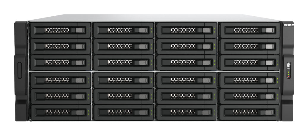 QNAP TL-R2400PES-RP – 24-Bay Rack 4U Gehäuse – für 2,5"/3,5" HDD/SSD, SATA