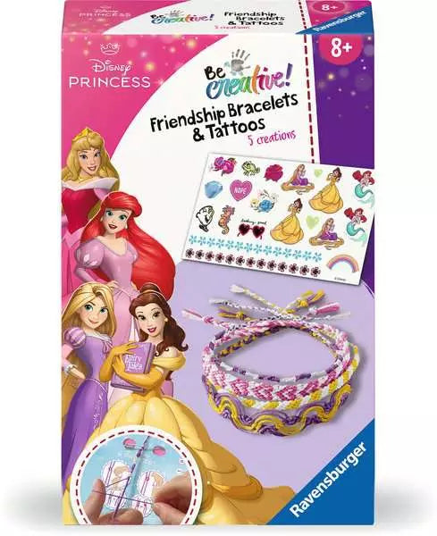 Ravensburger BeCreative – Bastelset (Armbänder) – Disney Princess – ab 8 Jahren
