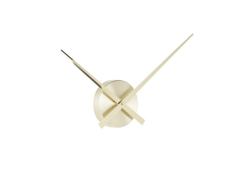 Karlsson Little Big Time Mini Wanduhr – Analog, Lautlos, Ø 44 cm, Gold, Aluminium