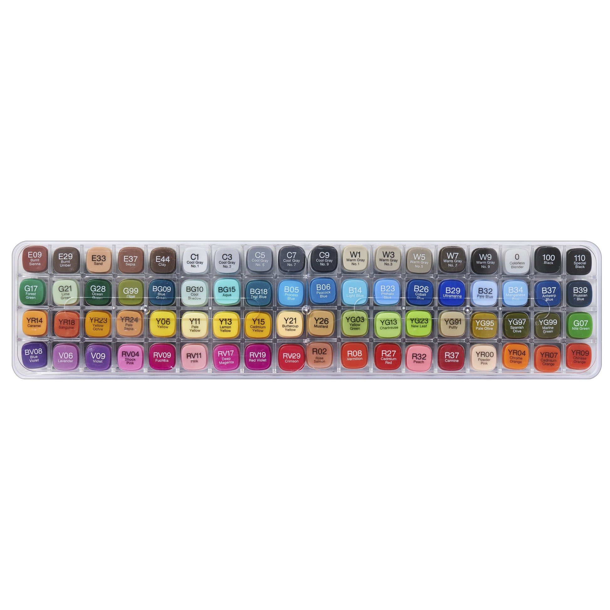 Copic Permanent Marker – Verschiedene Farben, 72 Stück