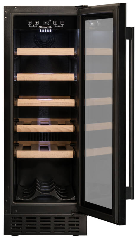 Climadiff Weinkühlschrank CBU20S2B – 57 l, 240 V, Kompressor, Energieeffizienzklasse F