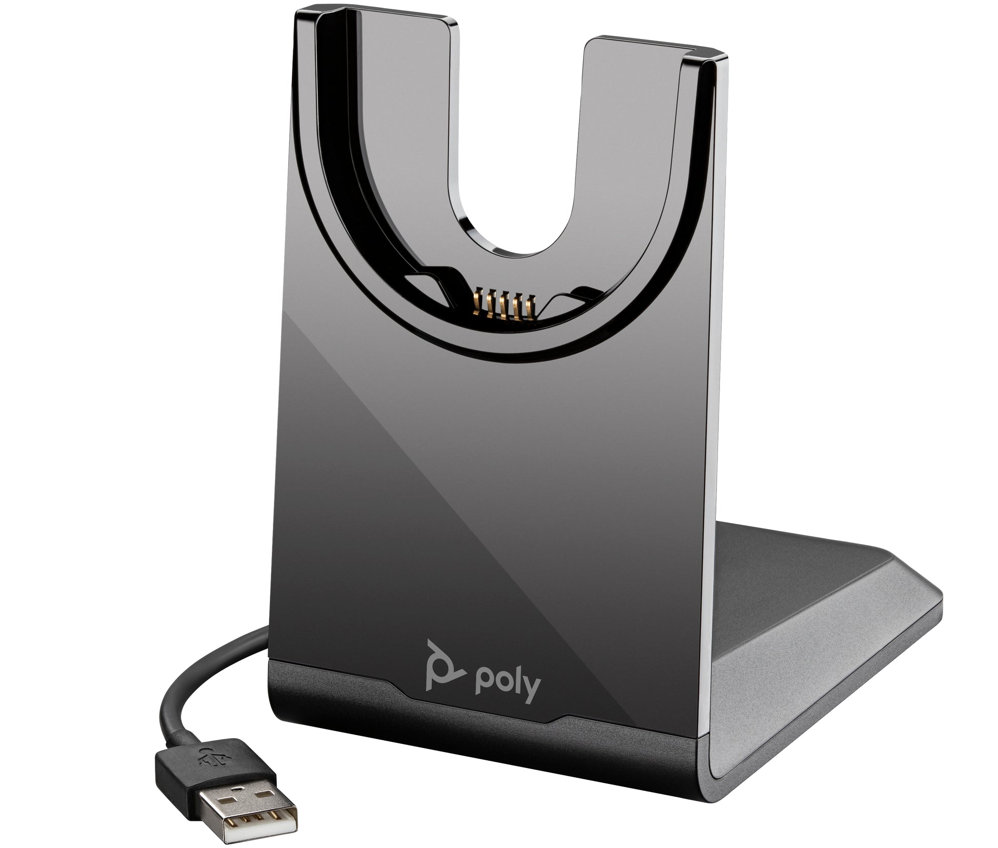 Poly Voyager Charging Stand – Ladestation – für Voyager Focus 2, Voyager 4300 – USB‑A – Schwarz