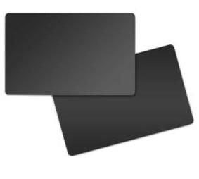 Zebra Karten, schwarz, PVC – 500 Karten