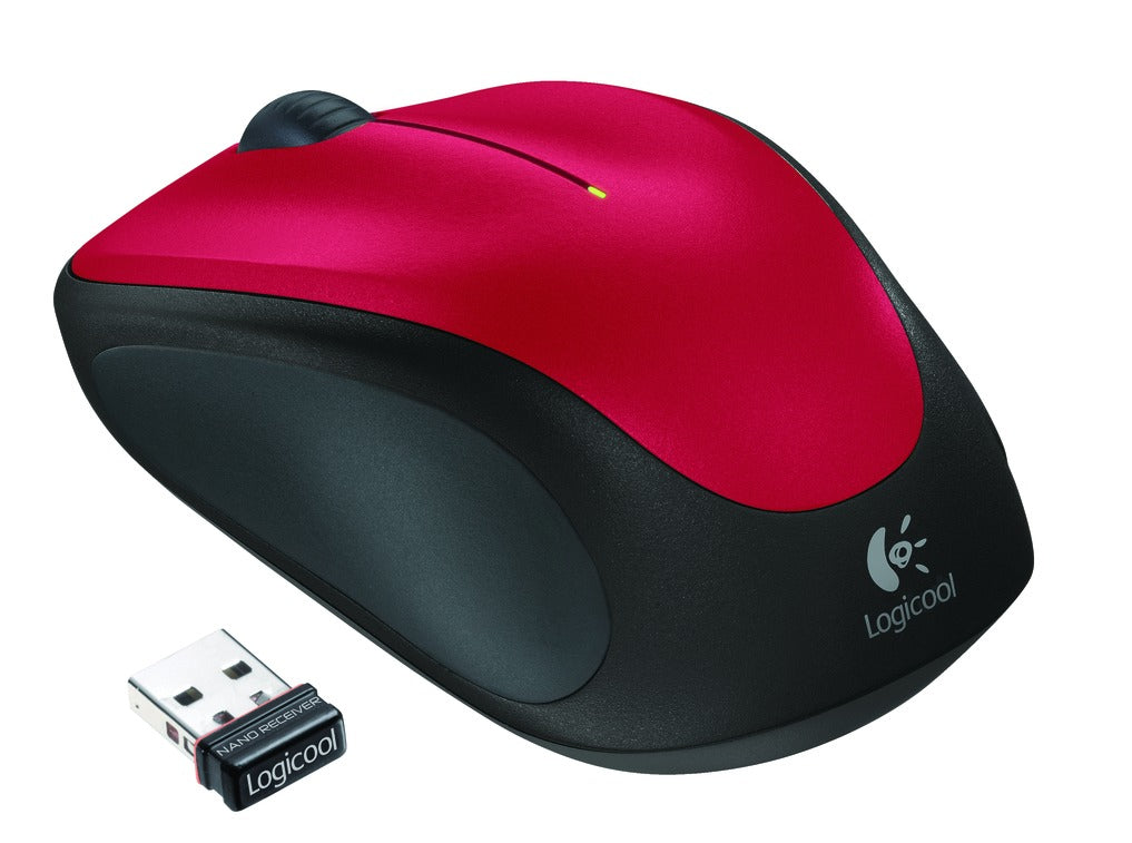 Logitech M235 Maus – Kabellos, Rot