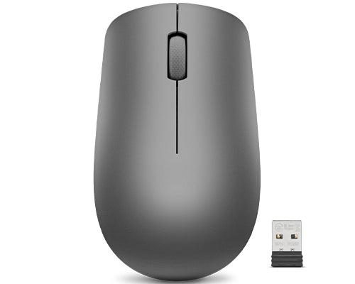 Lenovo 530 – Maus – Kabellos (2,4 GHz), beidhändig, Graphit