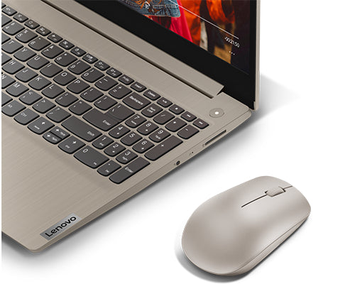 Lenovo 530 – Maus – Kabellos (2,4 GHz), 1200 DPI, beidhändig, Mandel