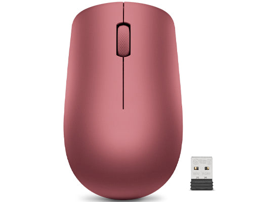 Lenovo 530 – Maus – Kabellos (2,4 GHz), beidhändig, Rot