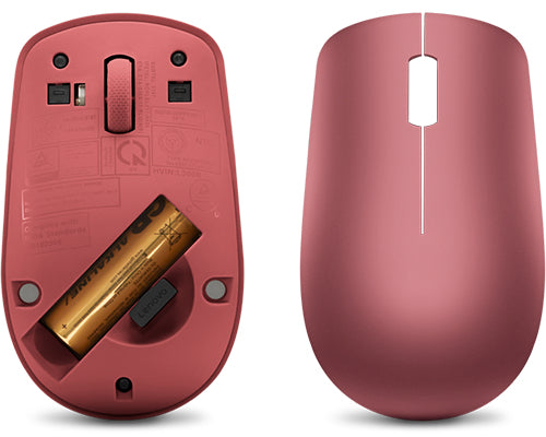 Lenovo 530 – Maus – Kabellos (2,4 GHz), beidhändig, Rot