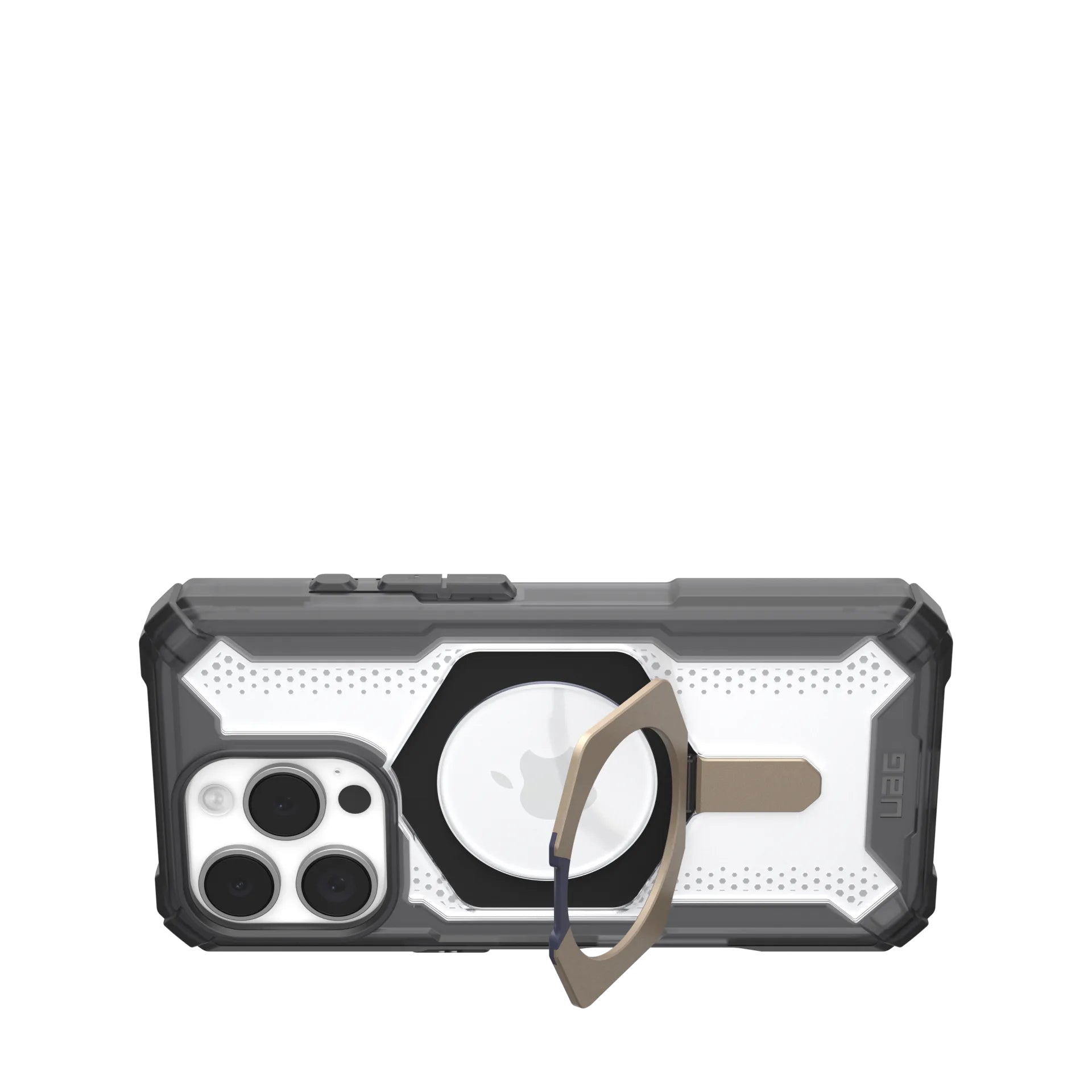 Urban Armor Gear Backcover – für Apple iPhone 16 Pro – Titan/transparent – TPU/PC – MagSafe-kompatibel