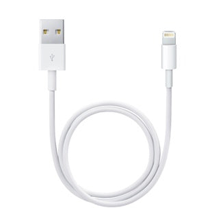 Apple USB-A auf Lightning Kabel, 0,50 m, Weiss, MFi-zertifiziert
