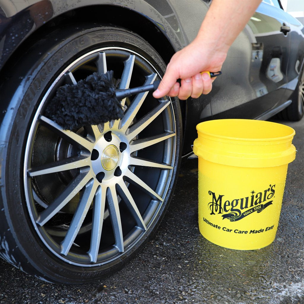 Meguiar's Felgenspeichenbürste – 35 cm, Mikrofaser, Schwarz