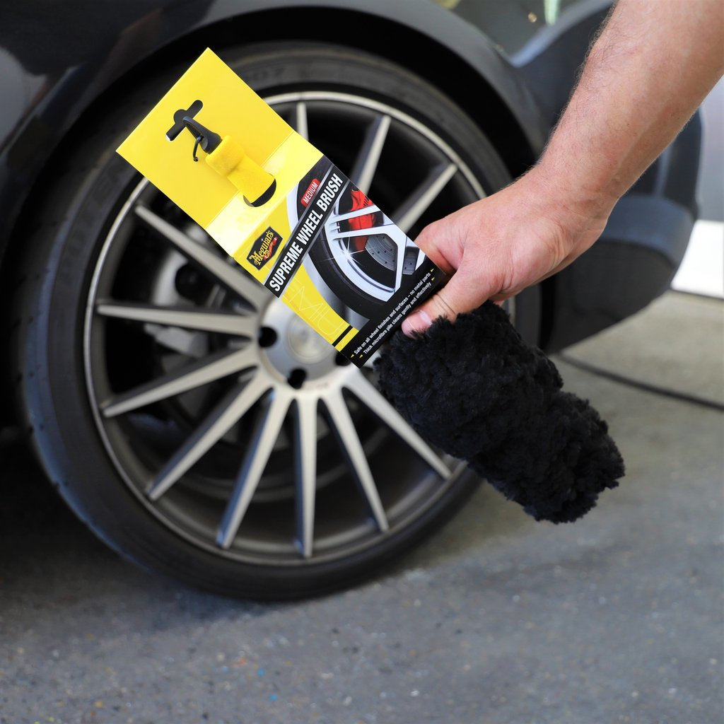 Meguiar's Felgenspeichenbürste – 35 cm, Mikrofaser, Schwarz