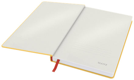 Leitz Cosy Notizbuch – A5 – kariert 5 mm – 80 Seiten – 100 g/m² – Hardcover, Gummiband – Gelb