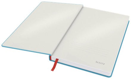 Leitz Notizbuch – A5 – kariert 5 mm – 80 Seiten – 100 g/m² – Hardcover, Gummiband – blau