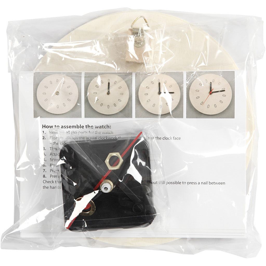 Creativ Company Holzuhr zum Bemalen – Ø 15 cm – aus Holz