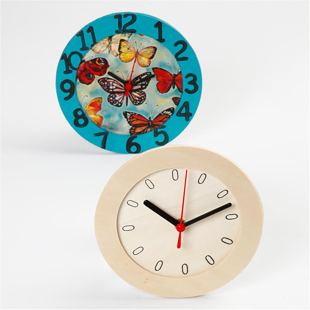 Creativ Company Holzuhr zum Bemalen – Ø 15 cm – aus Holz