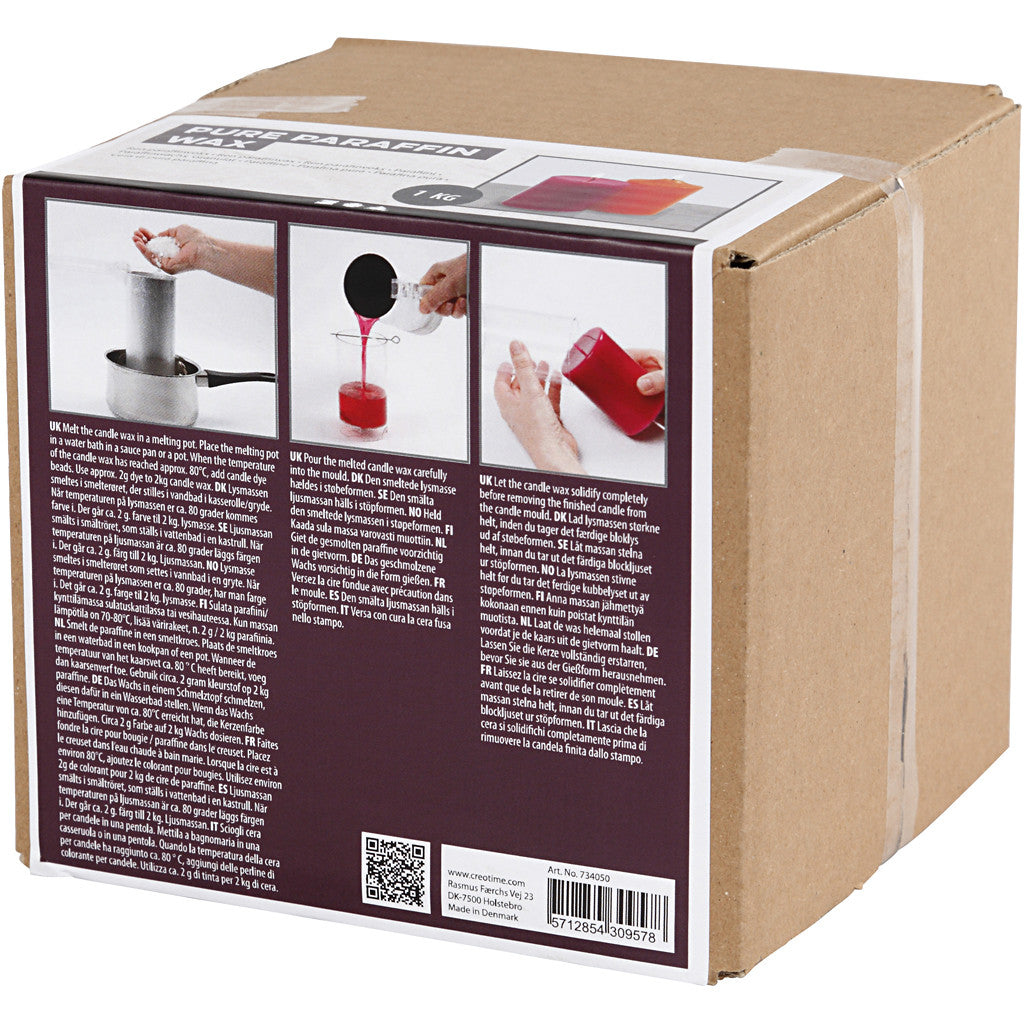 Creativ Company Paraffinwachs, Weiss, 1 kg