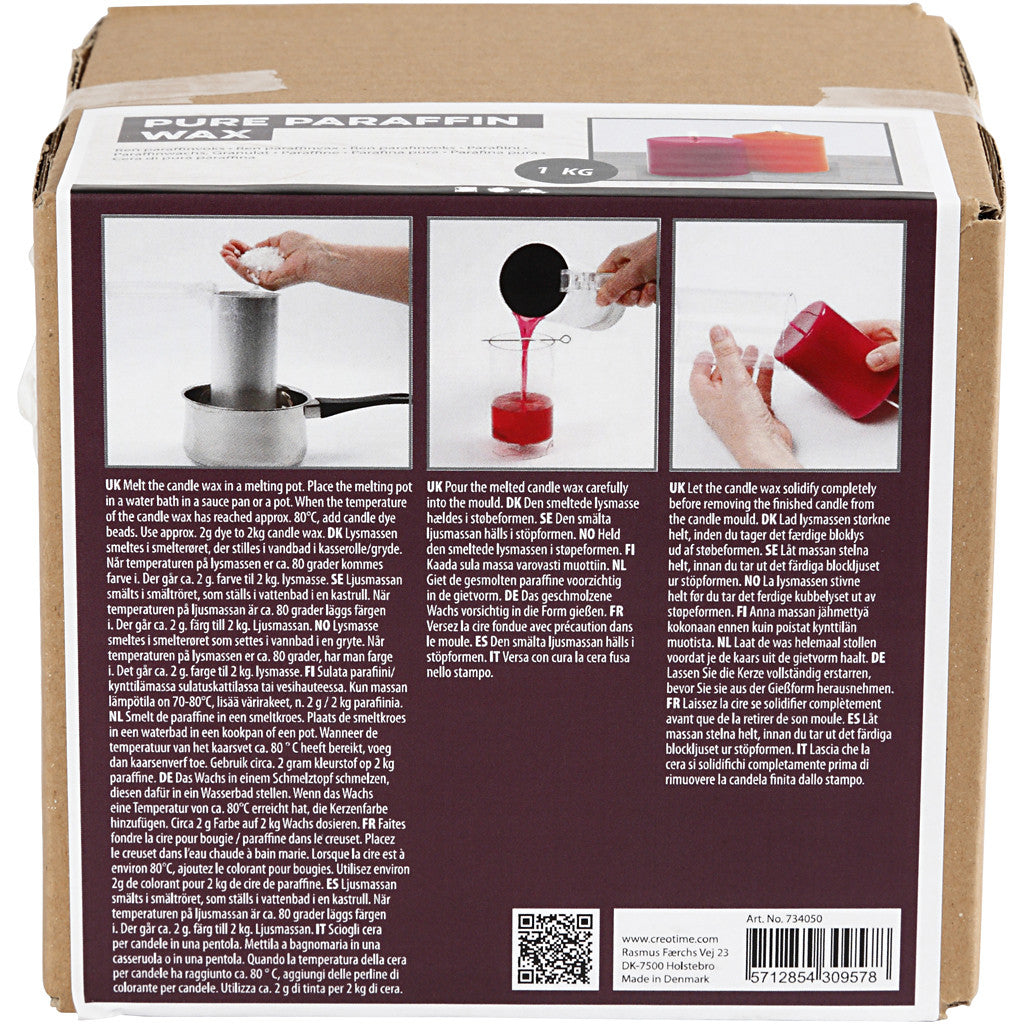 Creativ Company Paraffinwachs, Weiss, 1 kg