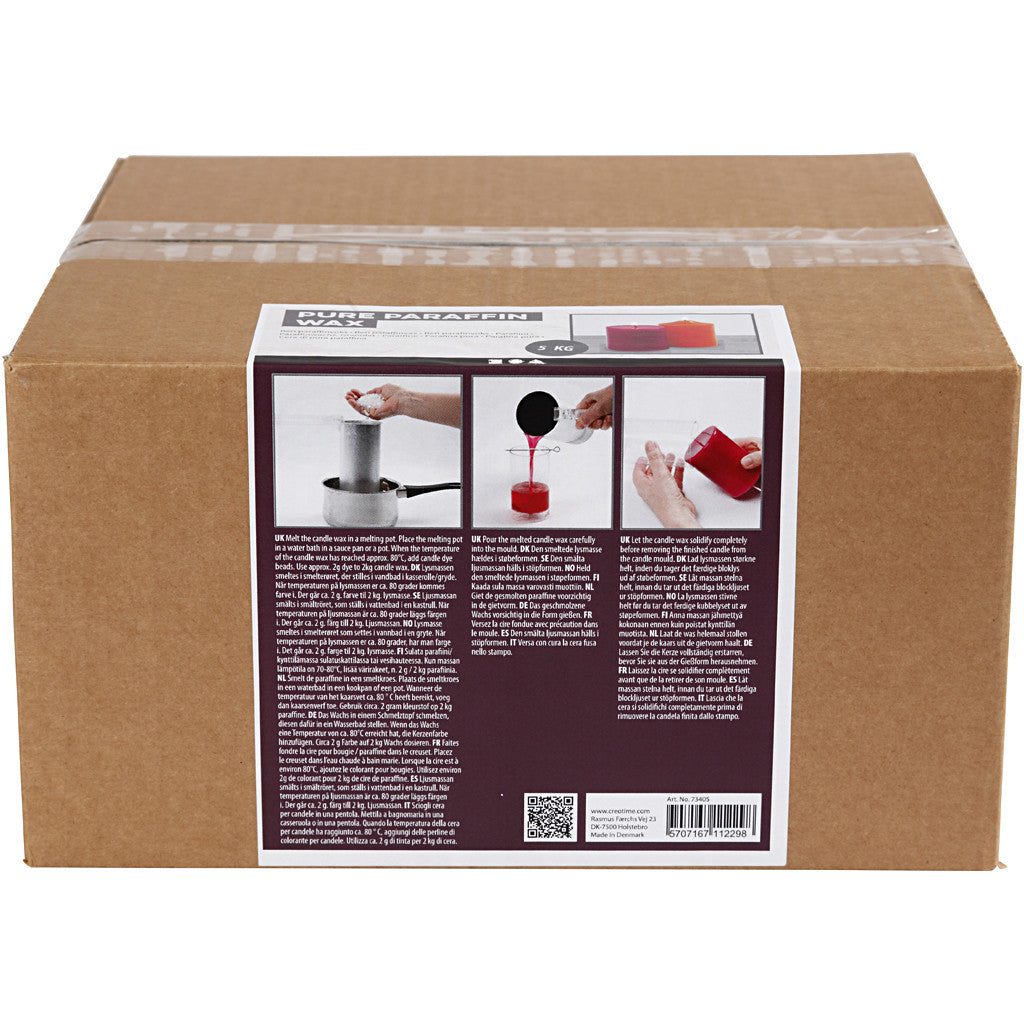 Creativ Company Wachs, Granulat, Weiss, 5 kg, Modell 73405
