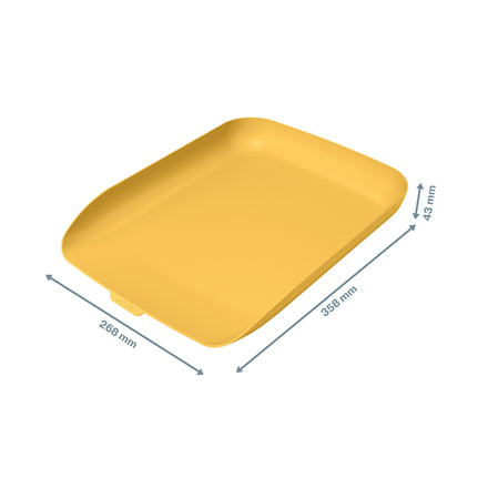 Leitz Cosy – Briefkorb für A4, Polystyrol (PS), Gelb, Matt, 268 × 43 × 358 mm