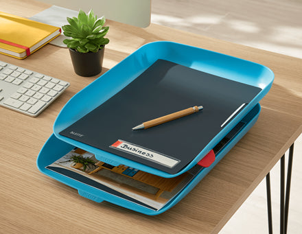 Leitz Briefkorb für A4, Polystyrol (PS), Blau, 274 × 81 × 407 mm
