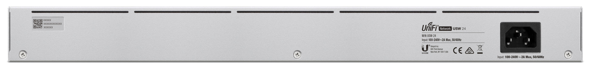 Ubiquiti USW-24 – Managed Switch – 24×GbE, 2×SFP, L2, 19" Rack