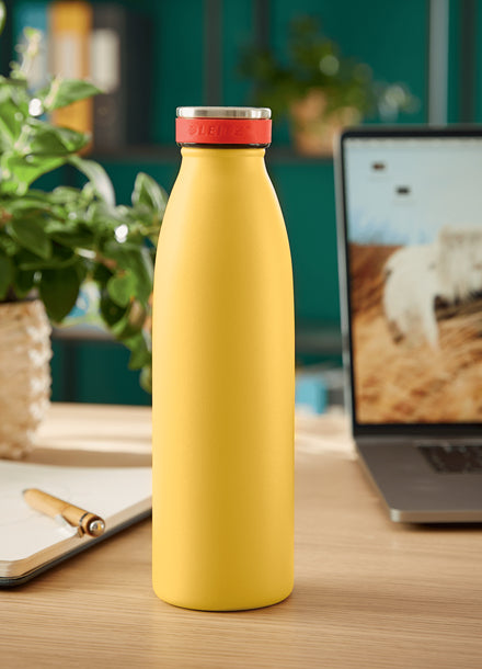 Leitz Cosy Isolierflasche 500 ml – Doppelwandig 7 h heiss / 15 h kalt, Edelstahl, Schraubdeckel