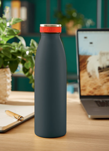 Leitz Cosy Isolierflasche 500 ml – Doppelwandig 7 h heiss/15 h kalt, Edelstahl, Schraubdeckel