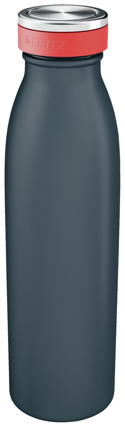 Leitz Cosy Isolierflasche 500 ml – Doppelwandig 7 h heiss/15 h kalt, Edelstahl, Schraubdeckel