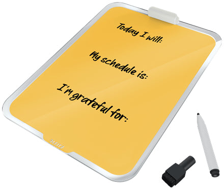 Leitz Glasboard – Gelb – 25 × 33 cm