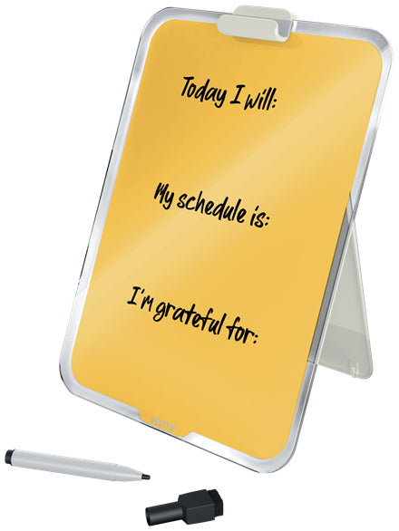 Leitz Glasboard – Gelb – 25 × 33 cm