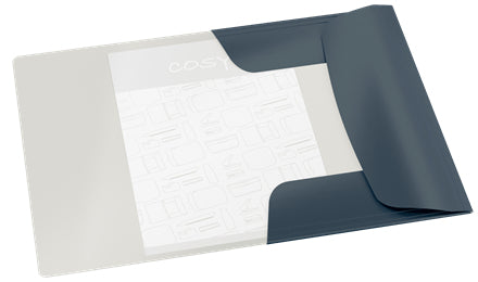 Leitz Zeichenmappe Cosy A4 – Gummiband, Karton, Grau, 3 Klappen, bis 150 Blatt